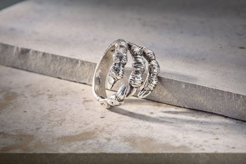 Echo ring silver